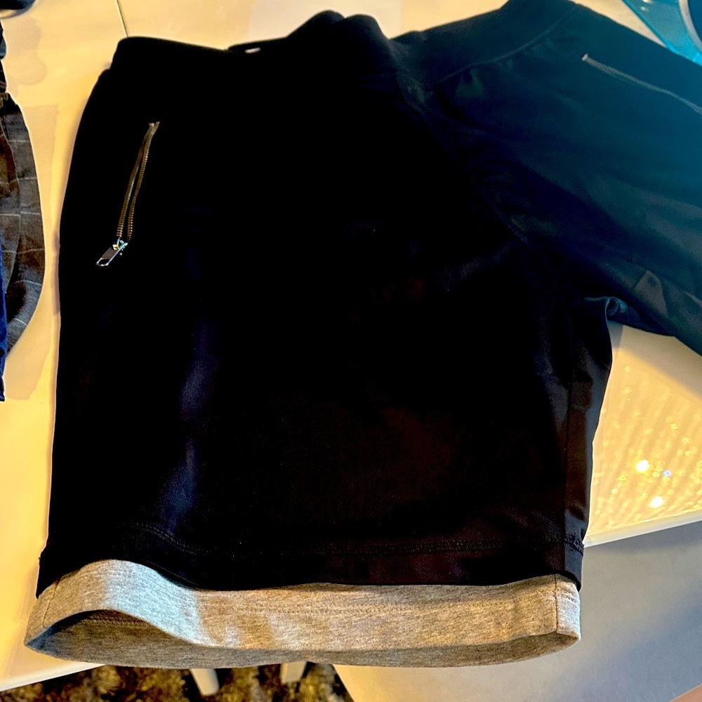 Antony Morato Black Shorts with Gray Accents